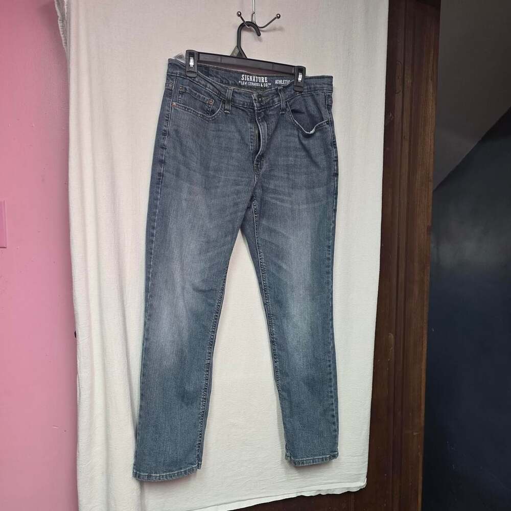 Signature by Levi Strauss & Co. Athletic Jeans W34 L30 Blue Denim